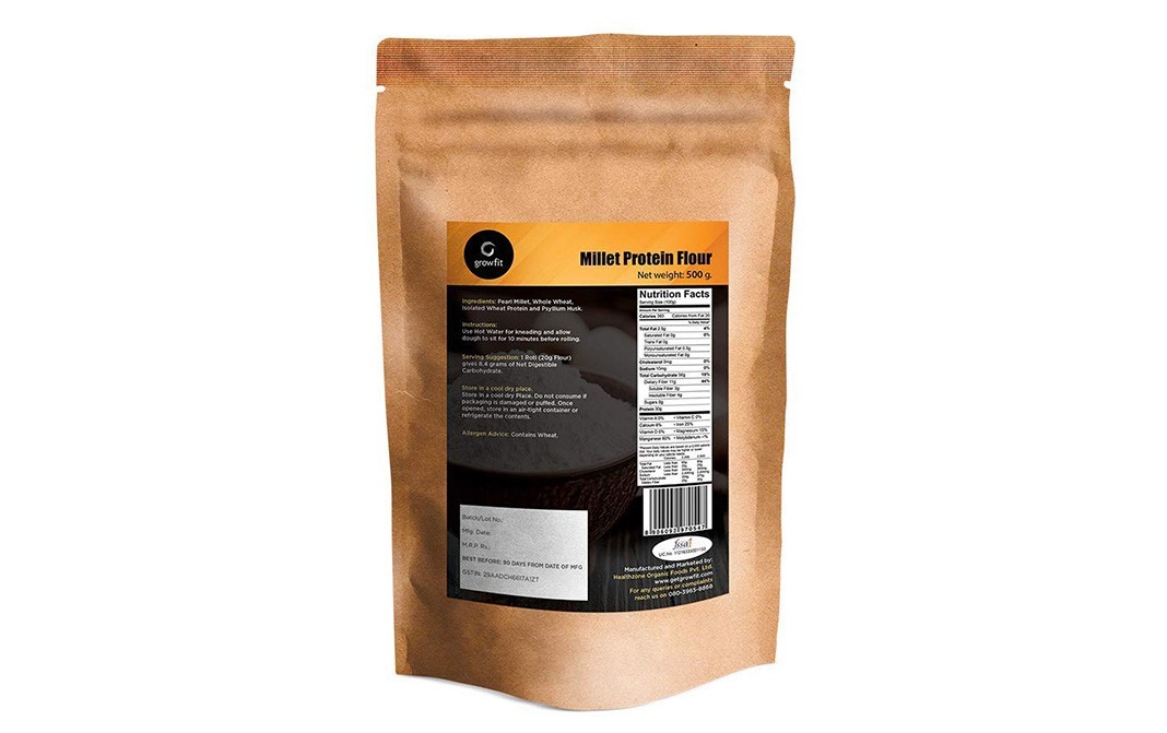 Grow Fit Millet Protein Flour    Pack  500 grams